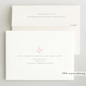 "Delicate Dream" - Letterpress Birth Announcements in Blush by ASQ Studio - FREE Recipient Addressing