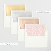 "Delicate Dream" - Letterpress Birth Announcements in Blush by ASQ Studio - Envelope Liner Options