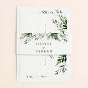 "Framed in Ferns" - Belly Bands in Petal by Kristie Kern - Assembled with Invitation