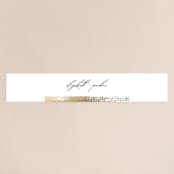 "Brushed Accent" - Belly Bands in Classic White by Kelly Schmidt - Front