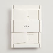 "Scripted Striped" - Belly Bands in Silk by Carolyn MacLaren - Assembled with Invitation