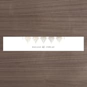 "Deco Fan Border" - Belly Bands in Snow by Kelly Schmidt - Front