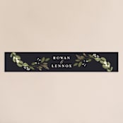 "Greenery Crown" - Belly Bands in Midnight by Susan Moyal - Front