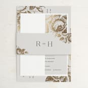"Beloved" - Belly Bands in Mist by Design Lotus - Assembled with Invitation