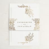 "amazing watercolor" - Belly Bands in Gold by Phrosné Barwood - Assembled with Invitation