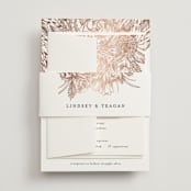 "Sketched Bouquet" - Belly Bands in Petal by Phrosné Barwood - Assembled with Invitation