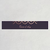 "Captivating" - Belly Bands in Plum by Design Lotus - Front