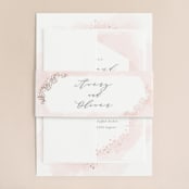 "Sparkling Champagne" - Belly Bands in Blush by Kristie Kern - Assembled with Invitation