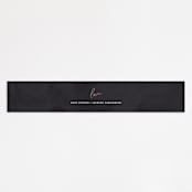 "Scripted Wedding" - Belly Bands in Obsidian by Hooray Creative - Front