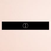 "New Monogram" - Belly Bands in Licorice by Jessica Williams - Front