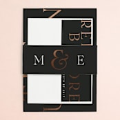 "Finley" - Belly Bands in Graphite by Kristie Kern - Assembled with Invitation