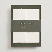 "Botanical Arches" - Belly Bands in Moss by Kelly Schmidt - Assembled with Invitation