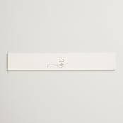 "Elegant Flourish" - Belly Bands in Sugar by Jessica Williams - Front