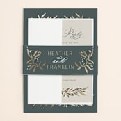 "Gilded" - Belly Bands in Slate by Leah Bisch - Assembled with Invitation