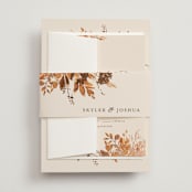 "Wedding in Aspen" - Belly Bands in Rust by Chris Griffith - Assembled with Invitation