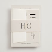 "HONOR" - Belly Bands in Ivory by Melanie Kosuge - Assembled with Invitation