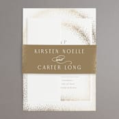 "glitter arch" - Belly Bands in Champagne by Design Lotus - Assembled with Invitation