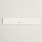 "Floral Enlace" - Belly Bands in Blanc by Pati Cascino - Front