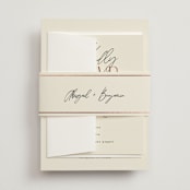 "Together" - Belly Bands in Cream Puff by Pixel and Hank - Assembled with Invitation