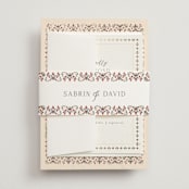 "Islamic Arch" - Belly Bands in Scarlet by Sabrin Deirani - Assembled with Invitation