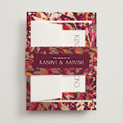 "Bright abstract" - Belly Bands in Sangria by Jessica Corliss - Assembled with Invitation