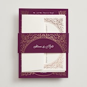 "Zardozi" - Belly Bands in Amethyst by Mansi Verma - Assembled with Invitation