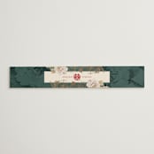 "Auspicious Peonies" - Belly Bands in Evergreen by fatfatin - Front