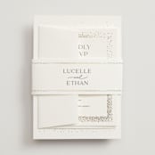"Flicker" - Belly Bands in Sparkle by Pixel and Hank - Assembled with Invitation