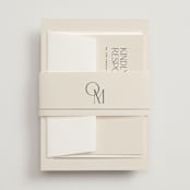 "Modern Corner" - Belly Bands in Linen by Kelly Schmidt - Assembled with Invitation