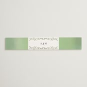 "Monogramed Arch" - Belly Bands in Mojito by Susan Moyal - Front