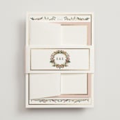 "Blooming Vine" - Belly Bands in Blush by Susan Moyal - Assembled with Invitation
