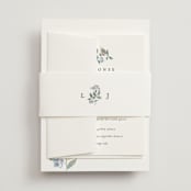 "Climbing Florals" - Belly Bands in Sapphire by Olivia Raufman - Assembled with Invitation