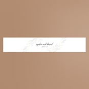 "Gilded Leaves" - Gloss-Press® Belly Bands in Classic White by Kelly Schmidt - Front