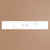 "Beloved" - Gloss-Press® Belly Bands in Snow by Design Lotus - Front