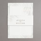 "Botanical Filigree" - Gloss-Press® Belly Bands in Sand by Phrosné Barwood - Assembled with Invitation