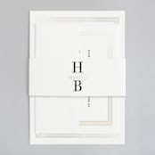 "Gilded Frame" - Gloss-Press® Belly Bands in Snow by Stacey Meacham - Assembled with Invitation