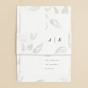 "Halcyon" - Gloss-Press® Belly Bands in Snow by Leah Bisch - Assembled with Invitation