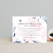 "Florista Modernista" - Bridal Shower Insert Cards in Azalea by Petra Kern - Front
