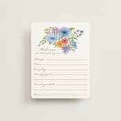 "Tea Party" - Bridal Shower Insert Cards in Chamomile by Paper Sun Studio - Front