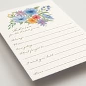 "Tea Party" - Bridal Shower Insert Cards in Chamomile by Paper Sun Studio - Detail