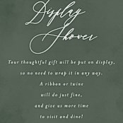 "Greenery" - Bridal Shower Insert Cards in Forest by Itsy Belle Studio - Detail