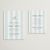 "Coastal" - Bridal Shower Insert Cards in Oceanside by Kelly Schmidt - With Invitation