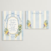"Lemon" - Bridal Shower Insert Cards in Blueberry by Elly - With Invitation