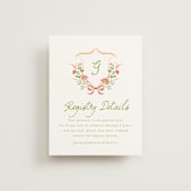 "Grandview" - Bridal Shower Insert Cards in Sunset by Melanie Kosuge - Front