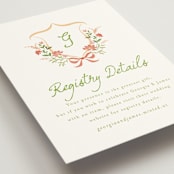 "Grandview" - Bridal Shower Insert Cards in Sunset by Melanie Kosuge - Detail