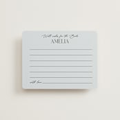 "Palmer" - Bridal Shower Insert Cards in Delphinium by Pixel and Hank - Front
