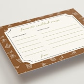 "Stock the Barware" - Bridal Shower Insert Cards in Olive by Erin German - Detail