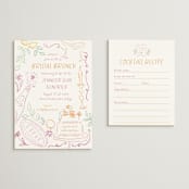 "A Brunch" - Bridal Shower Insert Cards in Margarita by Petra Kern - With Invitation