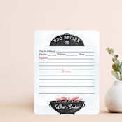 "Red hot bbq" - Bridal Shower Insert Cards in Pepper by Paper Sun Studio - Front