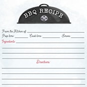"Red hot bbq" - Bridal Shower Insert Cards in Pepper by Paper Sun Studio - Detail